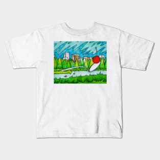 Spoonbridge and Cherry Sculpture Kids T-Shirt